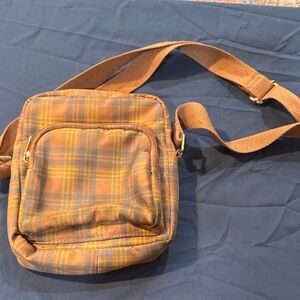Wild Fable Orange Plaid Messenger Bag